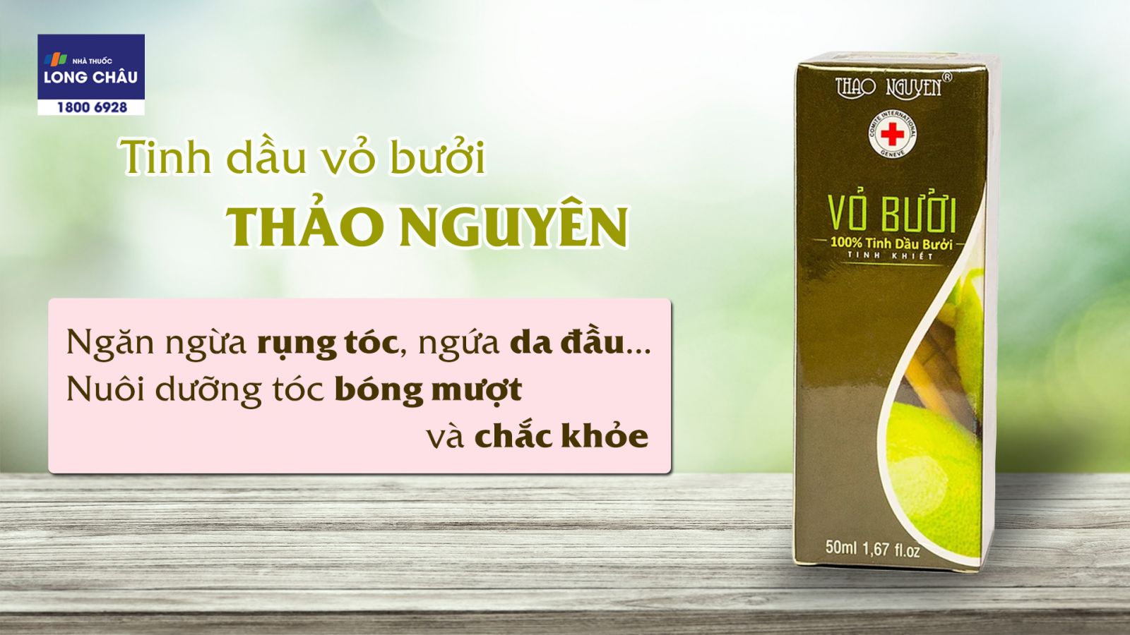00014841 Tinh dầu vỏ bưởi tinh khiết Thảo Nguyên Chai 50ml