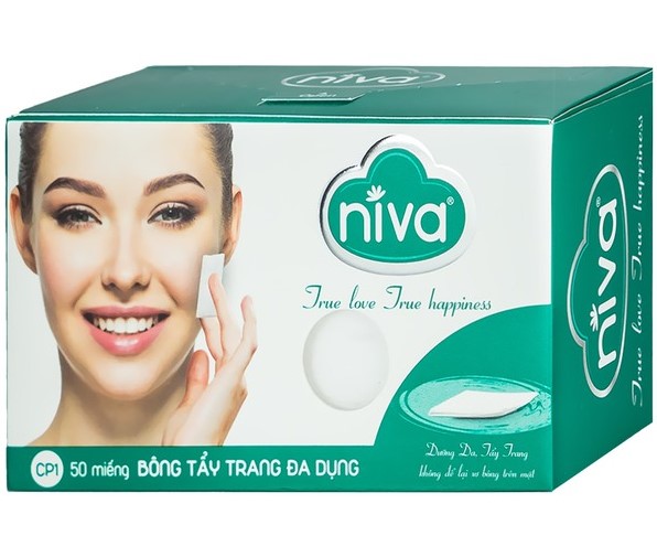 Bông tẩy trang đa dụng Niva 50 miếng