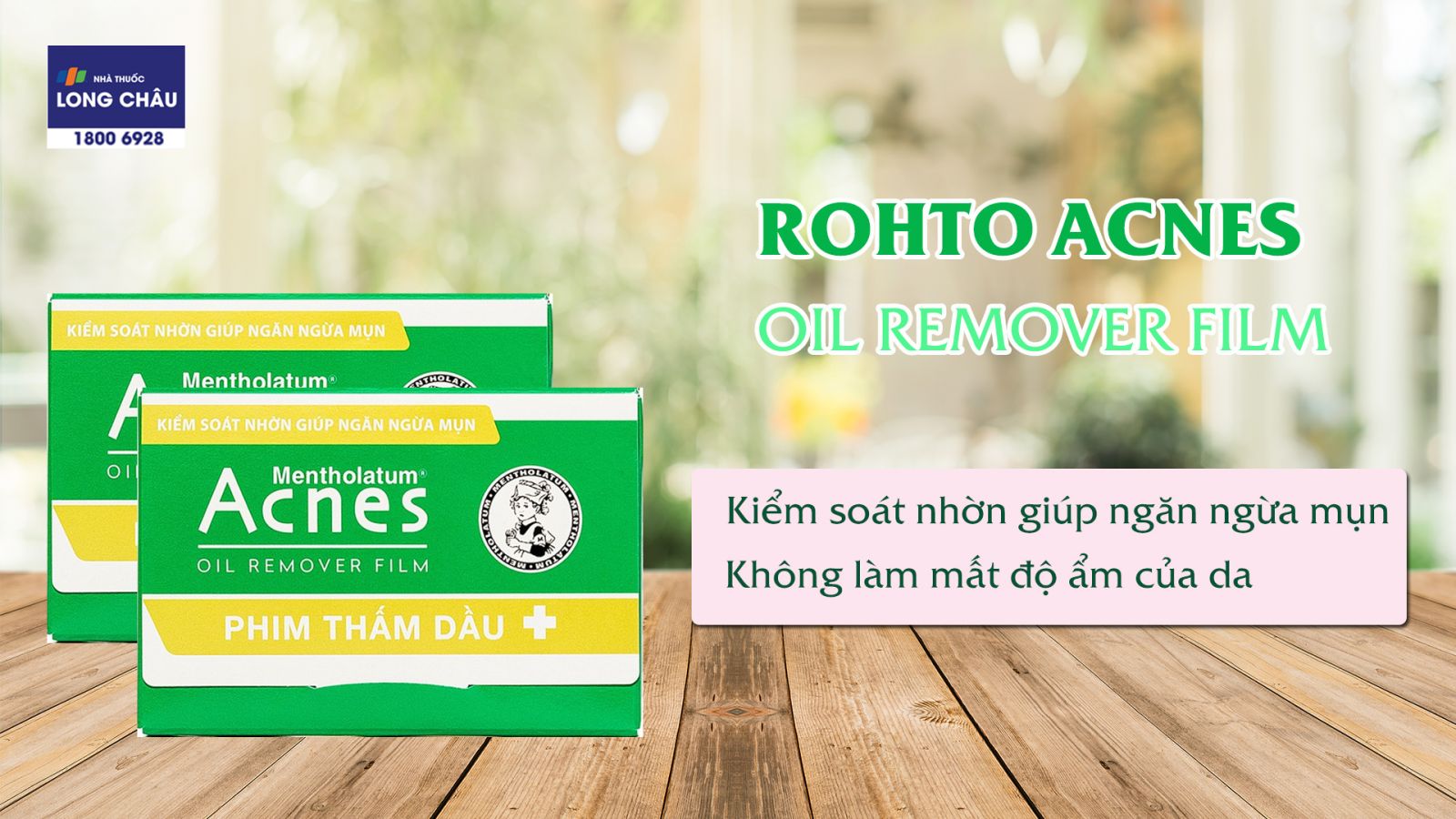 11009 PHIM THẤM DẦU ROHTO ACNES OIL REMOVER FILM 50 tờ