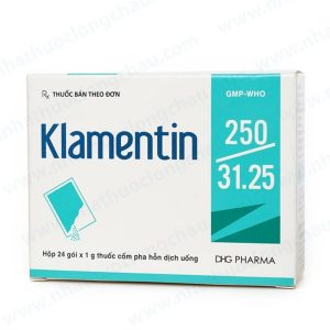 Klamentin 250/31.25Mg Hộp 24 Gói Trị Nhiễm Khuẩn Đường Hô Hấp
