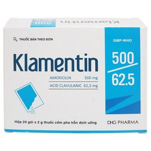 Klamentin 500Mg/62.5Mg Trị Nhiễm Khuẩn Đường Hô Hấp Trên, Dưới