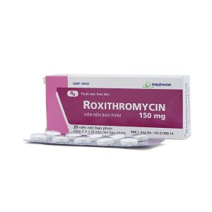 Pms - Roxithromycin 150Mg Hộp 20 Viên Trị Nhiễm Khuẩn