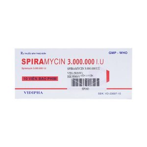 Spiramycin 3 Miu Trị Khuẩn Ở Đường Hô Hấp, Da