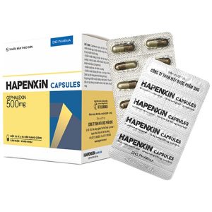 Hapenxin Capsules 500Mg Dhg 100V - Xám Vàng