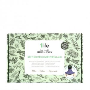 Gối thảo mộc chườm nóng lạnh cổ vai gáy 1Life