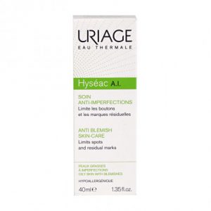 Kem giảm mụn viêm, mụn mủ, kiểm soát bã nhờn Uriage Hyseac A.I (40ml)