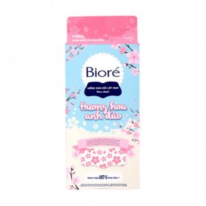 Miếng dán mũi lột mụn Bioré hương hoa anh đào (4 miếng/hộp)