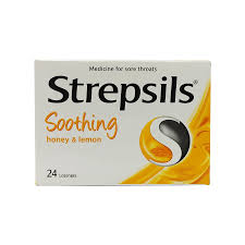 Strepsils With Honey & Lemon hộp 24 viên