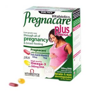TPCN tăng cường sức khỏe cho phụ nữ mang thai Pregnacare Plus Omega 3 (Hộp 56 viên)