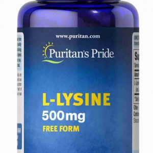 Viên uống hỗ trợ tăng cân, ngừa viêm da Puritan's Pride - L-Lysine 1000mg 250 viên