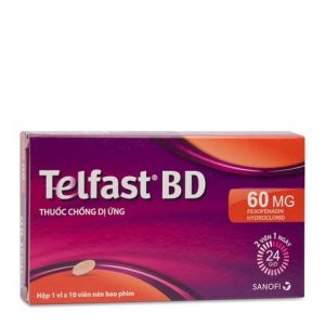 Telfast BD 60mg (1 vỉ x 10 viên/hộp)