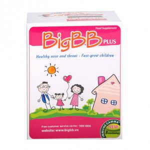 Thực phẩm bảo vệ sức khỏe hỗ trợ đường hô hấp cốm trẻ em Big BB Plus (Hộp 16 gói x 3g)
