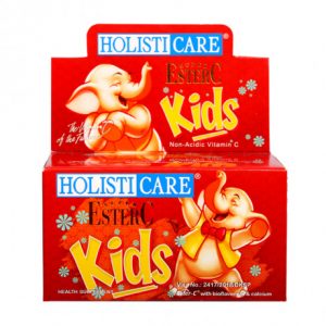 Thực phẩm bảo vệ sức khỏe hỗ trợ tăng sức đề kháng cho trẻ Holisticare Super Ester C Kids Plus Calcium (Lọ 30 viên)