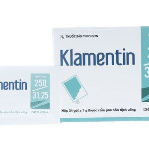Thuốc kháng sinh Klamentin 250mg/31.25mg hộp 24 gói