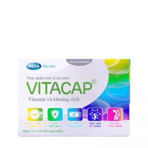 Viên bổ sung vitamin và khoáng chất Vitacap (Hộp 5 vỉ x 10 viên)