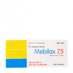 Mebilax 7.5mg (2 vỉ x 10 viên hộp)