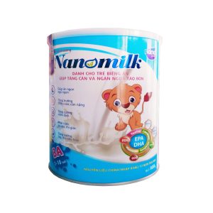 Sữa bột Namomilk BA 900g (Dinh dưỡng dành cho trẻ biếng ăn, chậm phát triển)
