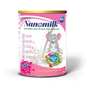 Sữa bột Nanomilk Baby 400g (Dinh dưỡng cho trẻ sơ sinh cần bổ sung ngoài sữa mẹ)