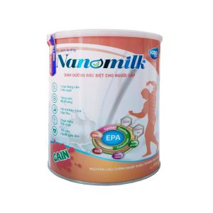 Sữa bột Nanomilk Gain 900g (Dinh dưỡng đặc biệt cho người gầy, thiếu dưỡng chất)