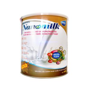 Sữa bột Nanomilk Gold 900g (Dinh dưỡng đặc biệt cho người mới ốm dậy, sau phẫu thuật)