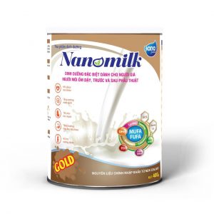 Sữa bột Nanomilk Gold 400g (Dinh dưỡng đặc biệt cho người mới ốm dậy, sau phẫu thuật)