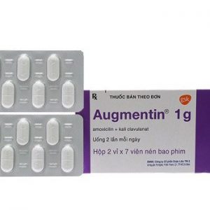 Augmentin 1g (2 vỉ x 7 viên/hộp)